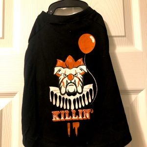 DOG HALLOWEEN TEE “KILLIN’ IT”  Glow In The Dark Size Small